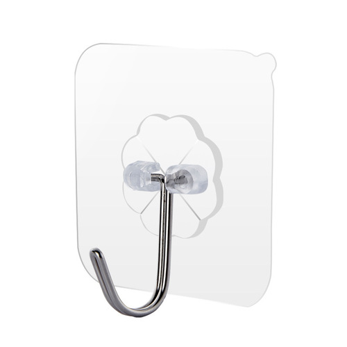 Manufacturer transparent hook, traceless hook, magic adhesive nail-free bathroom kitchen strong hook, floor stall hot selling sticky hook