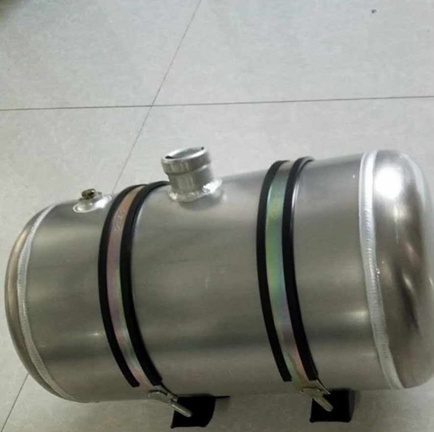 Truck Universal round aluminum alloy firewood heating small auxiliary fuel tank 50 long 28 diameter thickened main auxiliary