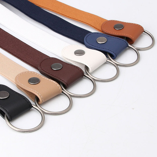 Ladies lazy belt elastic waist invisible belt jeans women ins style pants belt no punch belt