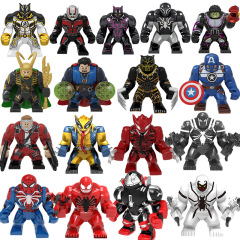 外国貿易商品のスーパーヒーローシリーズの大人の子の模型のサメの子供は積み木のおもちゃのOPP袋を詰めます。
