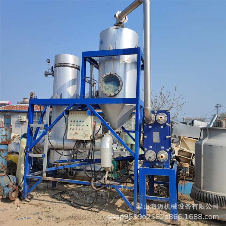 二手三效强制循环蒸发器 化工食品制药废水蒸发器 3吨蒸发量设备