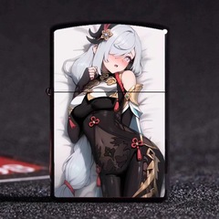 蘿莉煤油打火機 卡通蘿莉女孩金屬防風打火機 創意女孩打火機