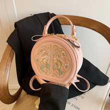 新中式国风包包女2024新款时尚小众设计斜挎包时尚夏天手提小圆包