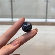 大漆珠国风非遗手工暗夜蓝特色珠子多宝手串diy饰品文玩佛珠手串