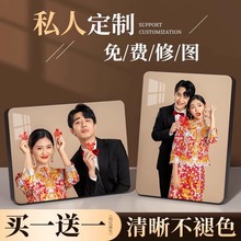 相框摆台定 制洗照片做成水晶婚纱照挂墙感相片打印加相册制作