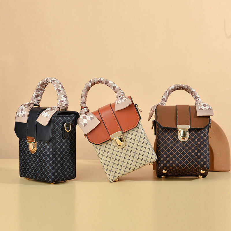 Mini borsa a tracolla a quadri da donna in stile coreano_voghion.com