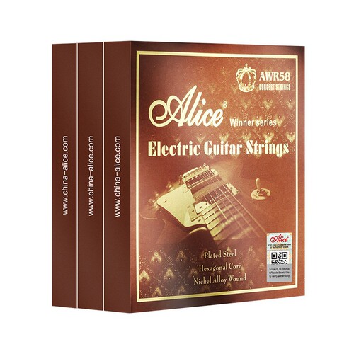 Alice electric guitar strings a set of 6 full strings electric guitar strings professional anti-rust 1-6 set Xuan accessories