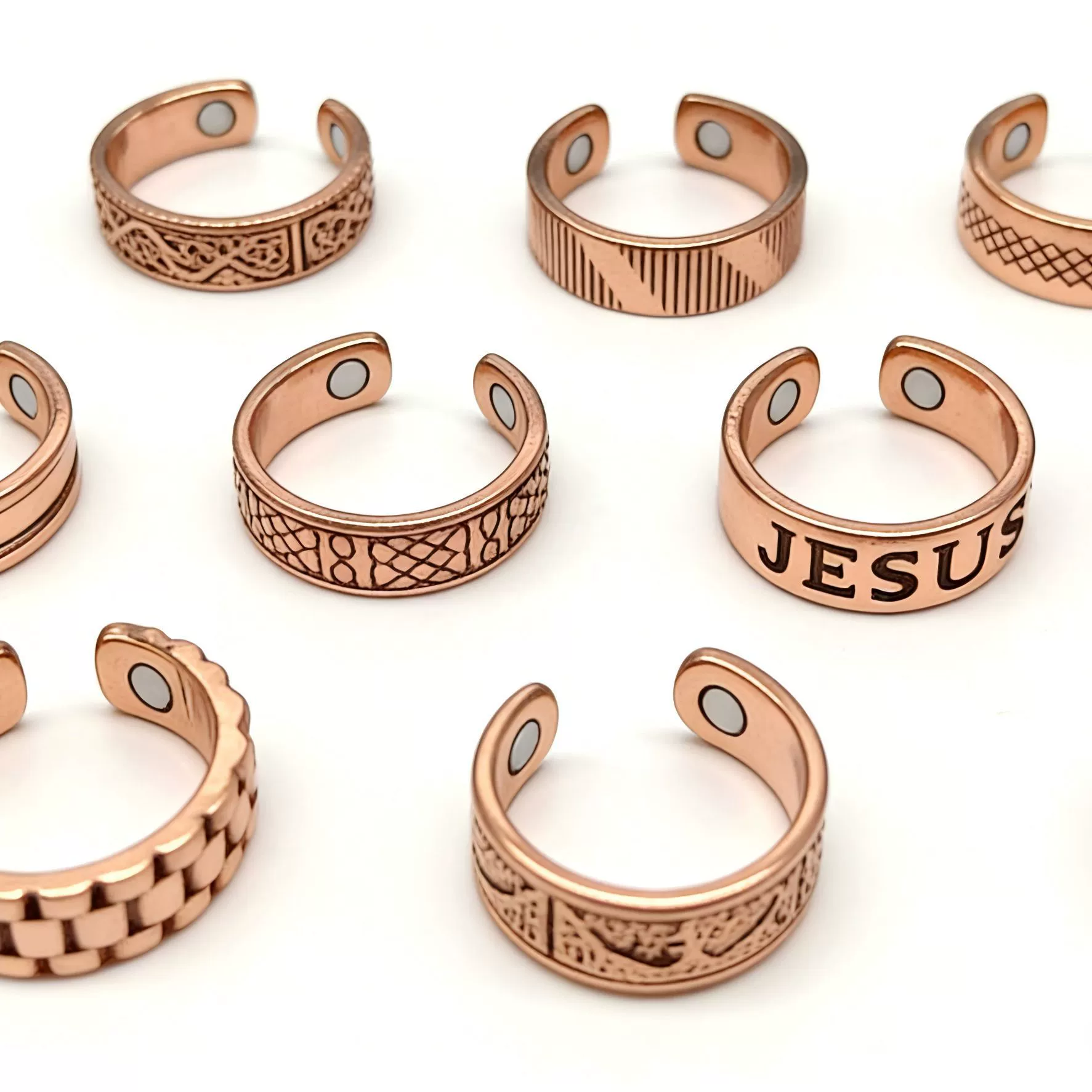 Amazon's Best-Selling Magnetic Red Copper Ring Adjustable Magnetic Unisex