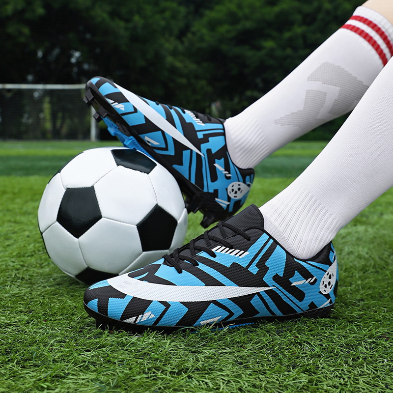 Customizado transfronterizo de clavos largos zapatos de fútbol para hombres adultos entrenamiento de clavos profesionales zapatos de entrenamiento de niños zapatos deportivos de baja altura juveniles image 4