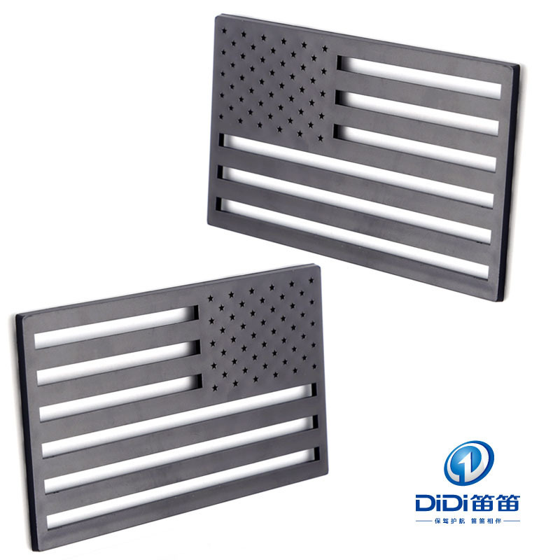 Engrosado tridimensional bandera americana coche pegatinas Amazon coche metal 3D bandera decorativa coche etiqueta pegatinas par