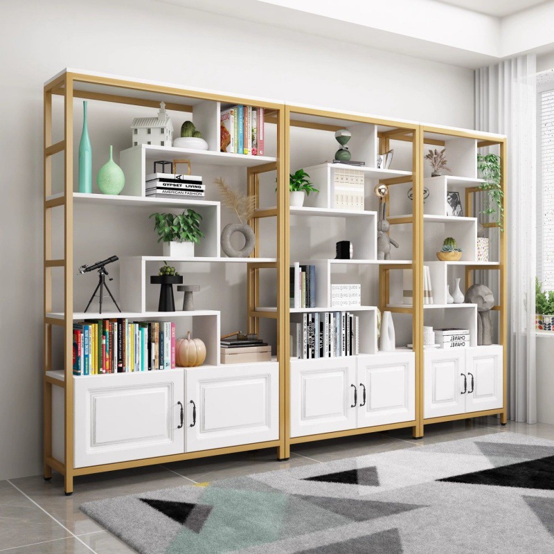 Home Bookshelf, Simple and Modern Storage Combination, Living Room Floor-Standing Partition, Office Multi-Layer Simple Display Bookcase