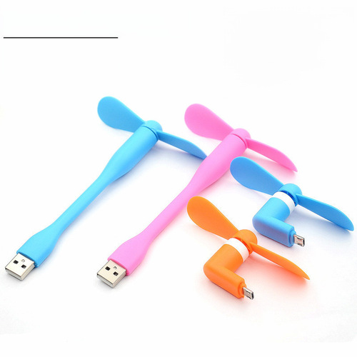 USB Phone Small Fan Summer Lazy Person Mini Fan Apple Android Type-C Fan