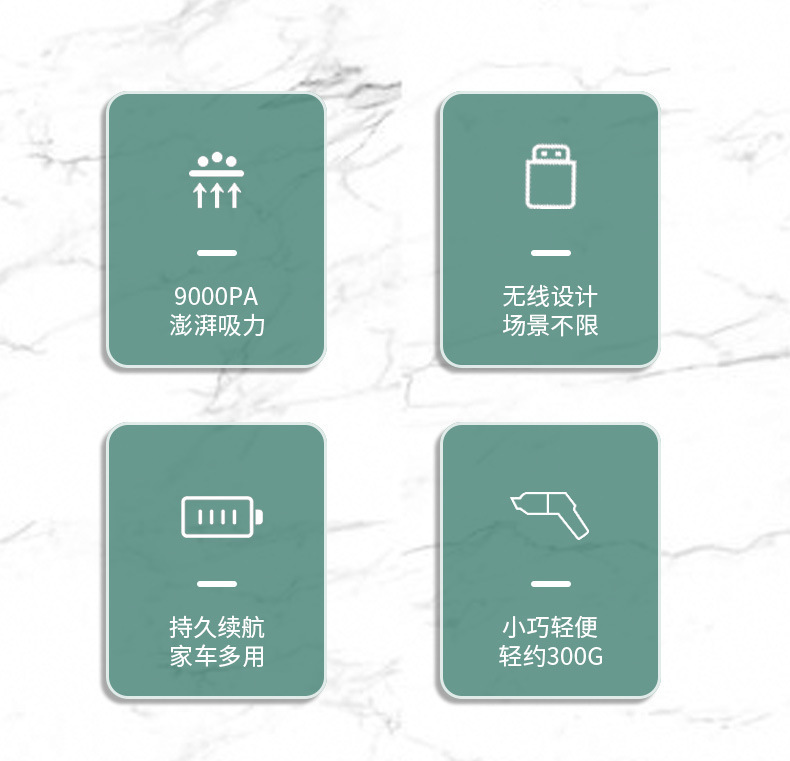 Car Vacuum Cleaner, Car Wireless Charging Vacuum Cleaner, Dual-Purpose Handheld Mini High-Power Powerful Vacuum Cleaner for Home Use