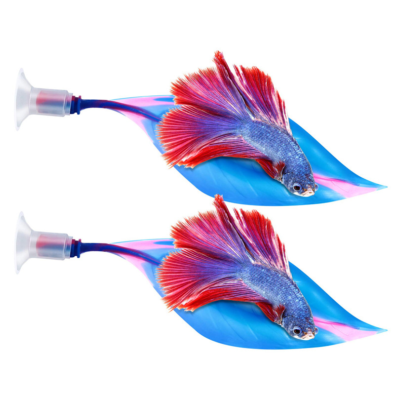 Douyu hojas resto hojas de desove colorido diseño ornamental decoración simulación plantas acuáticas pecera paisaje escondite cama