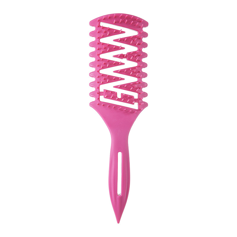 Hot sale cabello WANMEI hueco pein de modelado multifuncional extrusor de pasta de cola afilada pein flojo rebote rizado