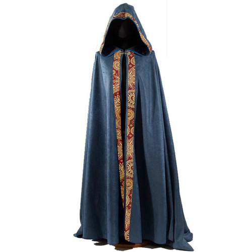 Men's 5-color long cloak medieval church clergy loose dress cloak cloak cosplay Halloween