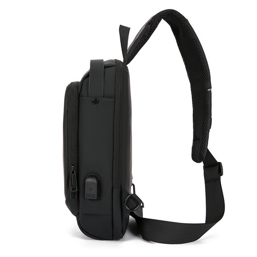 Men's chest bag, combination lock, anti-theft riding bag, casual outdoor running, waist bag, shoulder cross-section sports backpack