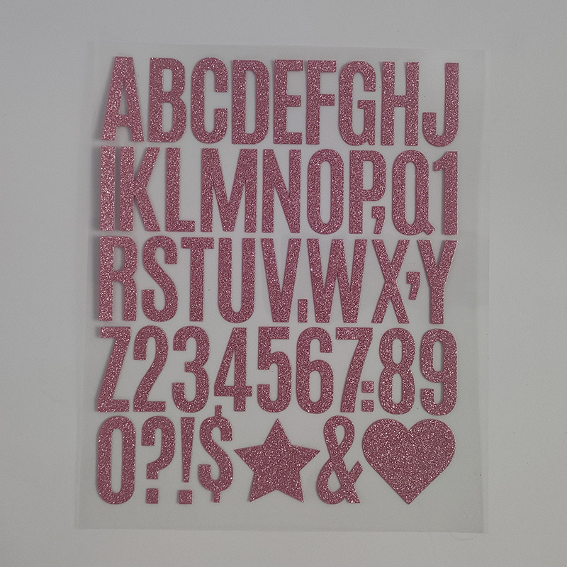 Pegatinas de letras de brillo transfronterizas, impermeables, buzones de correo de gran tamaño, decoración de regalos creativos, pegatinas digitales de brillo de bricolaje