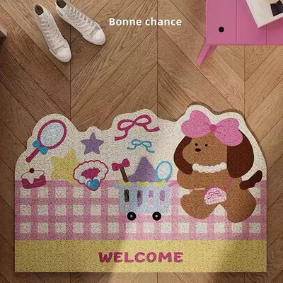 Can Be Cut, Avtomobil döşəmə paspasları - pink-puppy-makeup-shopping-40x60cm