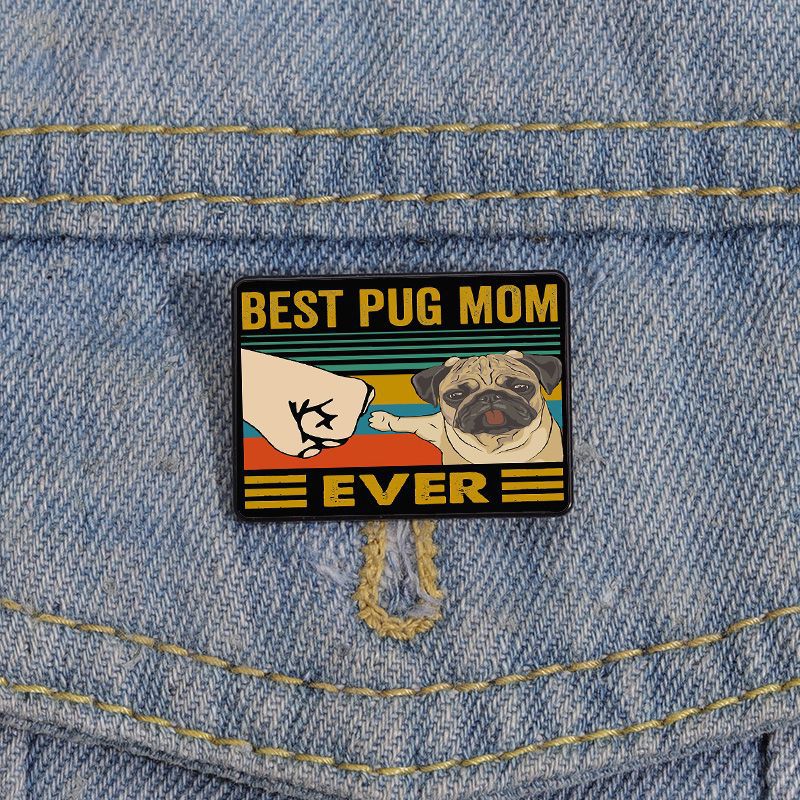 Mixed materials Material Mother'S Day Festival Cute Pin Animal Cartoon Mixed Materials Printing Unisex Brooches