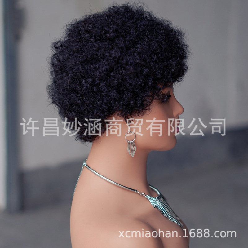 PiXie WIgs Human Hair 人毛アフリカの爆発ヘッドメカニズムヘッドギア工場直販|undefined