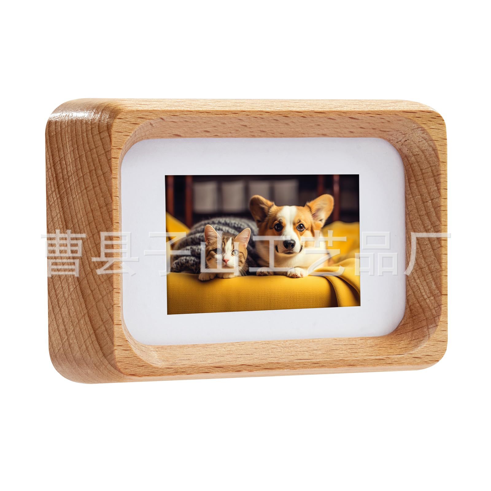 Nuevo marco de foto de madera maciza mini marco de foto de acero