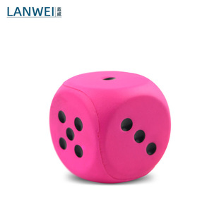 Manufacturers PU dice pressure ball dice foam toys printable LOGO polyhedron dice crafts