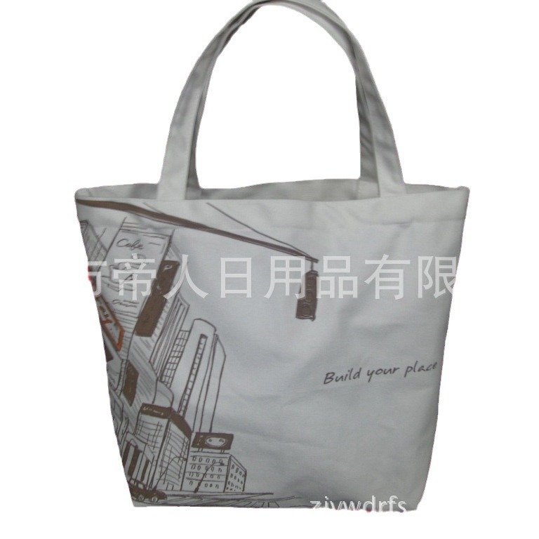 工厂定-制全棉帆布袋棉布袋涤棉帆布手提袋购物袋单肩包加印logo