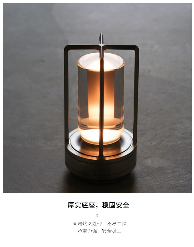 日本设计师款TURN卧室床头餐厅桌酒吧装饰台灯充电氛围创意小夜灯详情10