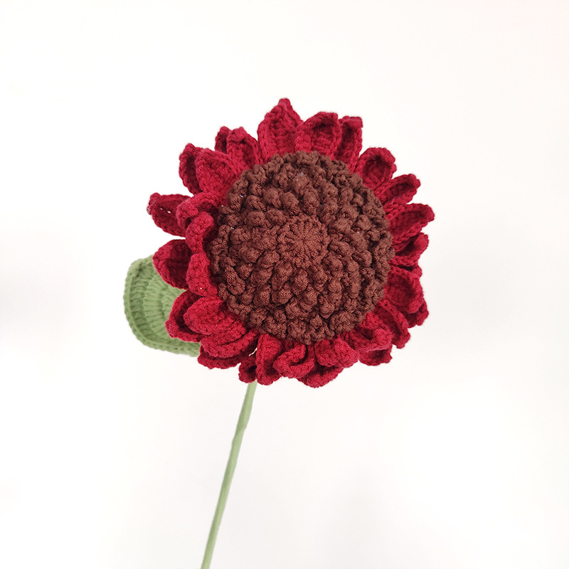 Producto terminado-girasol gigante de doble capa con semillas de vino tinto