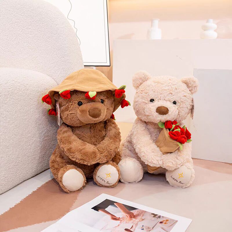Cross-Border Rose Bear Doll Holding Flowers Teddy Bear Doll Bear Plush Toy Holding Rose Bear Source Cross-Border Rose Bear Doll Holding Flowers Teddy Bear Doll Bear Plush Toy Holding Rose Bear Source