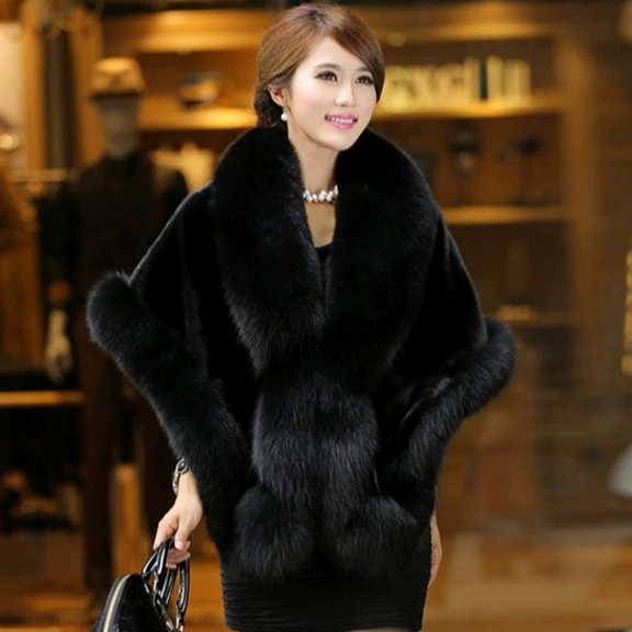 Шуба из искусственного меха Хайнинг для женщин, средней длины, из искусственного меха норки, новинка 2025 года в корейском стиле, с воротником-шалью из искусственного меха лисы