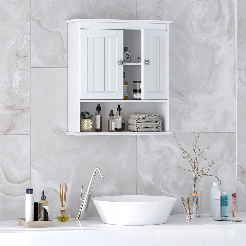 Modern Minimalist Style Bathroom Storage Cabinet with Doors, Wall-Mounted Panel Furniture for Amazon Cross-Border Trade Modern Minimalist Style Bathroom Storage Cabinet with Doors, Wall-Mounted Panel Furniture for Amazon Cross-Border Trade