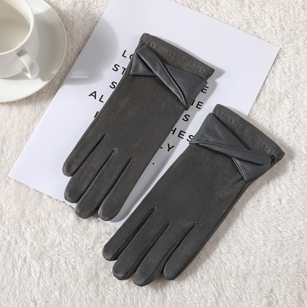 Guantes Térmicos Táctiles para Mujer de Poliéster, A prueba de Viento para Exteriores en Invierno