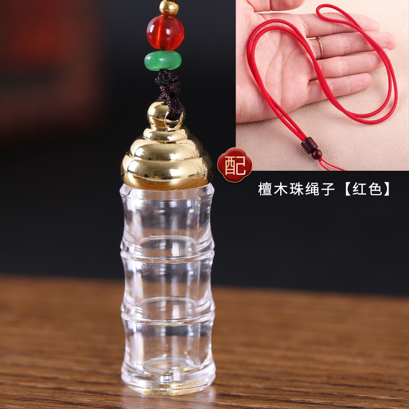 中空の透明な竹節の瓶のペンダントは空の瓶のペンダントを隠して飾って、ものを入れることができます。|undefined