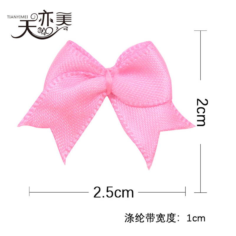 Cinta en stock cinta pequeño arco textil accesorios Rosa cola de milano cinta arco 100
