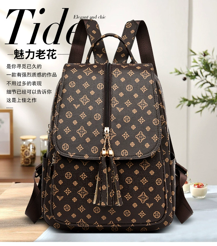 2021 New European And American Fashion Travel Bag Fashion Backpack Female Simple Large-Capacity Student Backpack