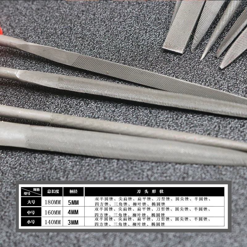 Metal set, bearing, small postoperative file, carpentry