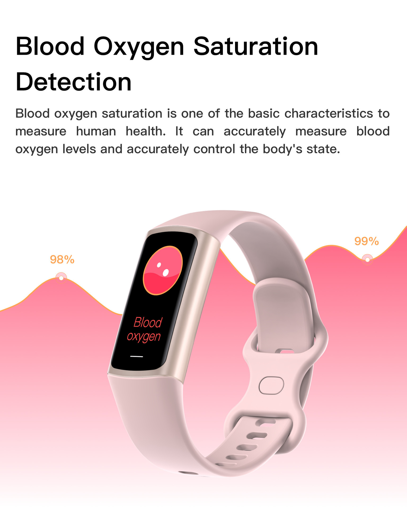 The new cross-border C68L smart bracelet pedometer, heart rate, blood pressure, blood oxygen, sleep and body temperature monitoring men's watch undefined