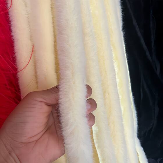 in stock imitation mink wool-top clothing shoes and hats plush edge color DIY accessories cloth edge cloak clothing artificial wool-top