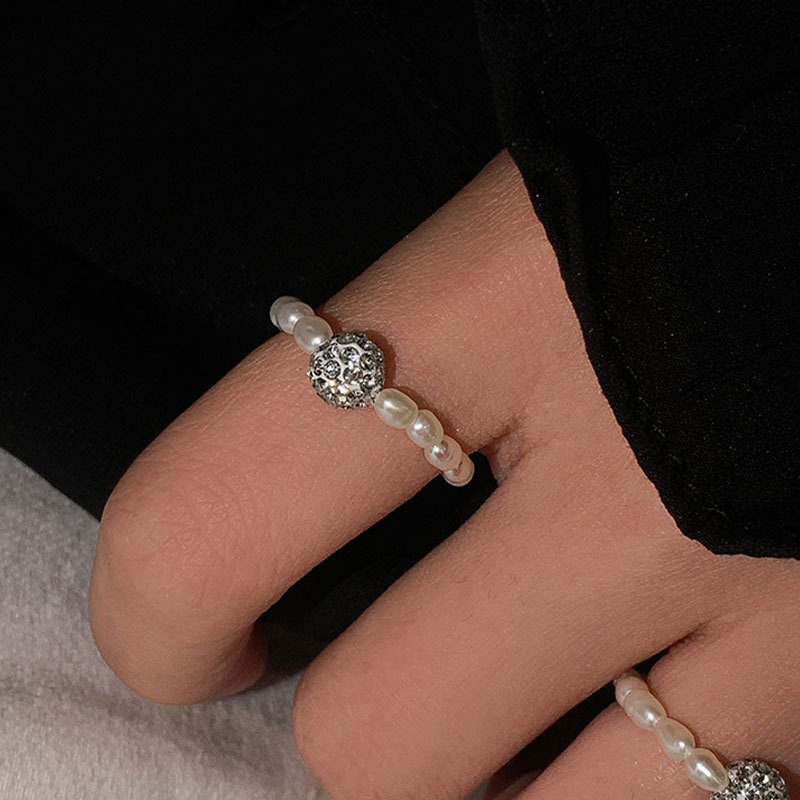 Anello aperto regolabile minimalista in argento massiccio 925_voghion.com