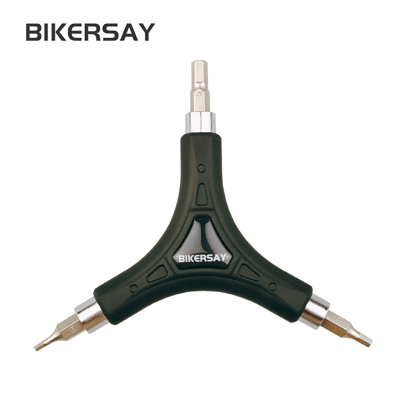BIKERSAY multi-functional Y-type wrench triangle hexagon bicycle multi-functional portable repair tool