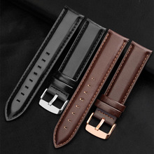 工厂现货真皮表带 适配dw手表带男女针扣油皮表带18 20mm复古表带