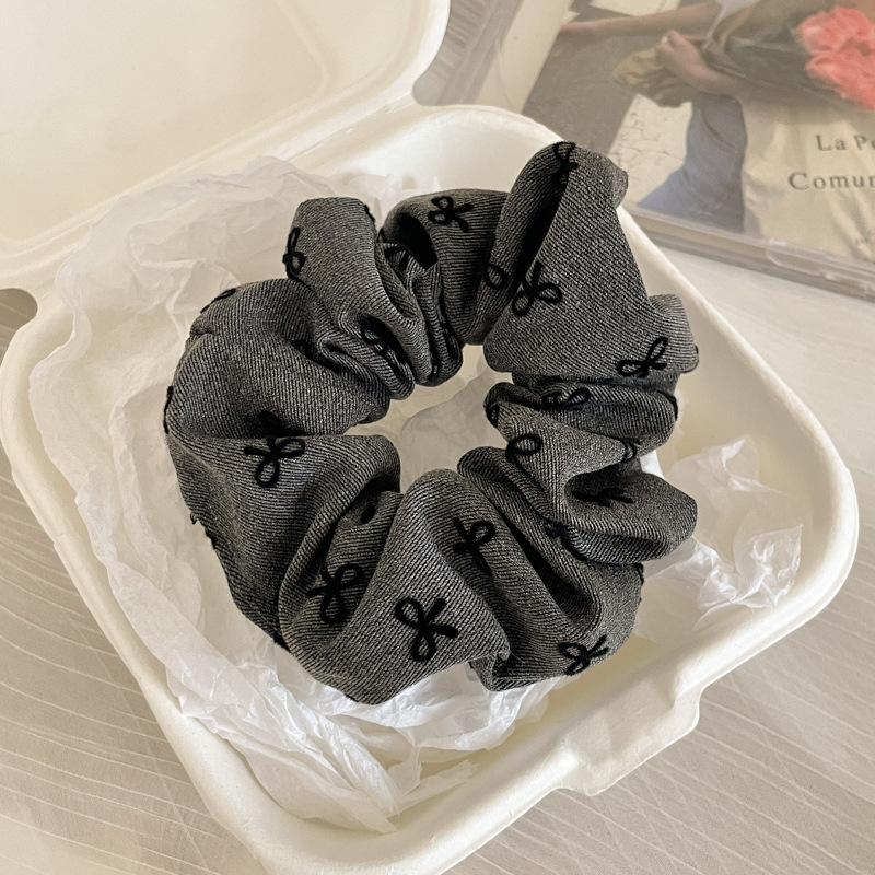 Pequeño, fresco y dulce, lazo para el cabello de intestino grueso, linda cuerda para el cabello a cuadros, atmósfera coreana, cuerda para el cabello, tocado de goma
