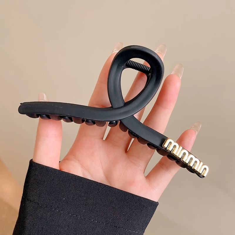 Clip de tiburón grande Cabeza trasera femenina updo artefacto temperamento horquilla tocado clip de pelo de alta calidad accesorios para el cabello clip horquilla