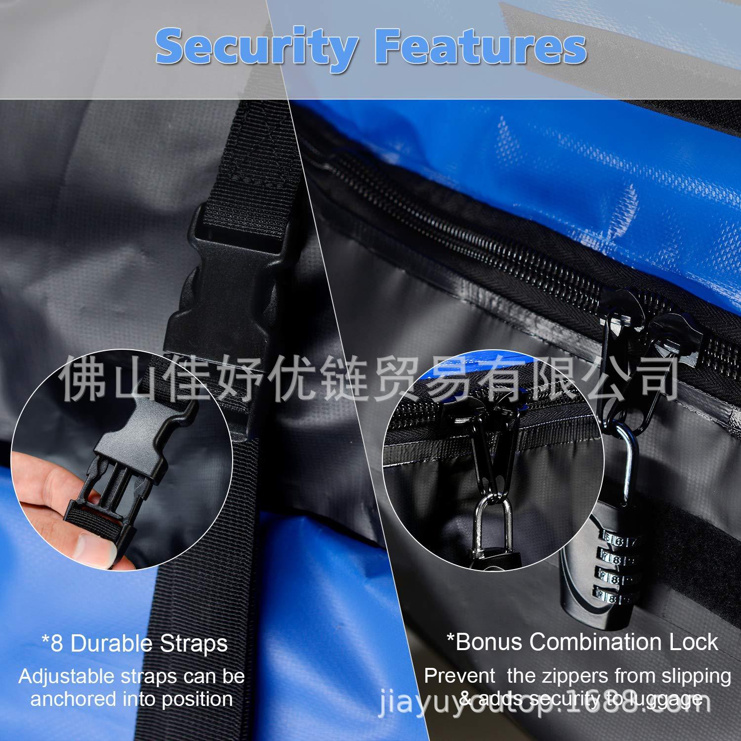 600D techo a prueba de agua bolsa de equipaje a prueba de sol bolsa de almacenamiento de coche portátil a prueba de lluvia bolsa de equipaje bolsa de viaje