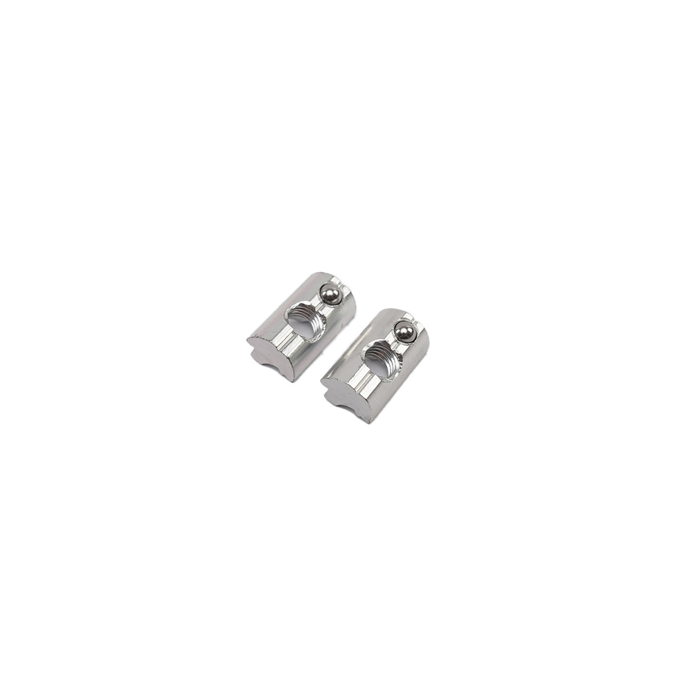 Alu 6061材料T形螺母槽8带弹簧球头槽螺母太阳能电池板安装槽