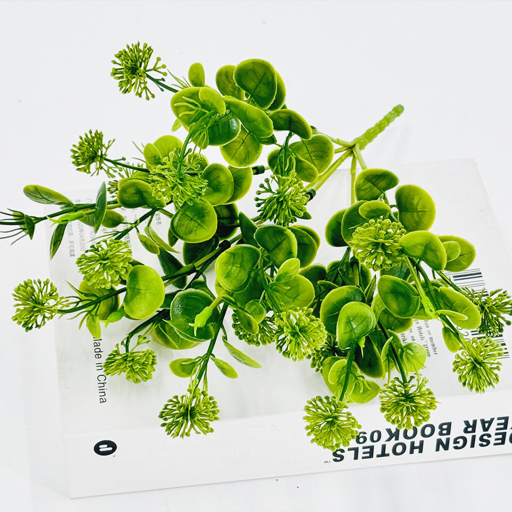 6 horquillas diente de león verde