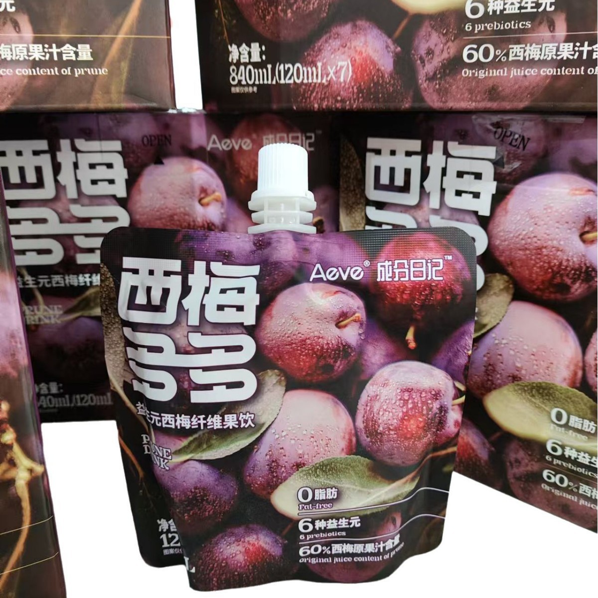 成分日记西梅多多蓝莓多多血橙多多苹果多多840g 一箱10盒