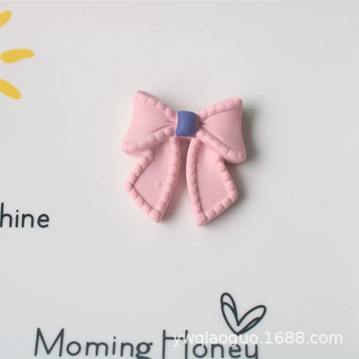 Resin Bow Accessory, Handmade Decorative Charm, 3–3.5 cm, Lightweight DIY Pack